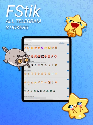 FStik: All Telegram Stickers iPad screenshot