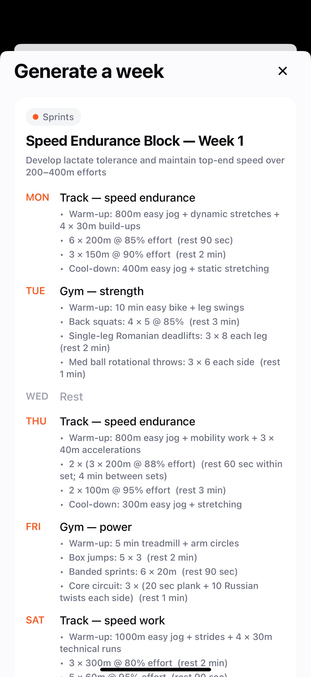Screenshot 2 of TrackPlan: Track & Field