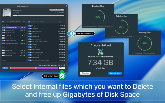 ‎Disk Cleaner PRO App Screenshot
