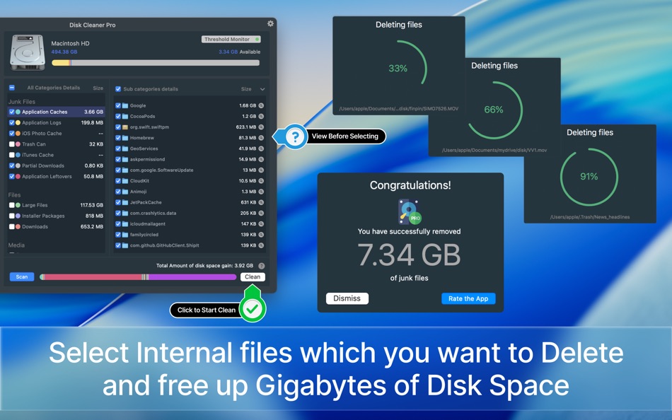 #2. Disk Cleaner PRO App (macOS) 由: AppYogi Software