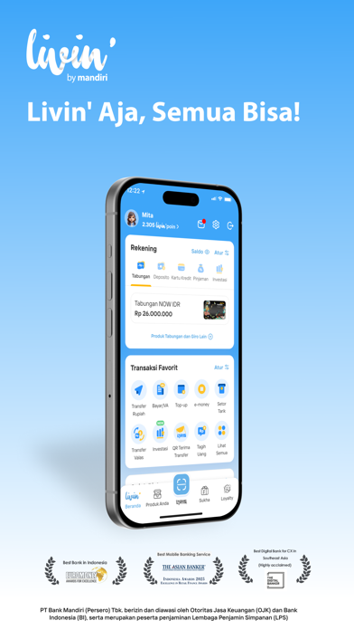 Screenshot #1 pour Livin' by Mandiri