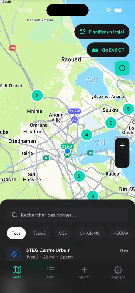 CharJ - EV Map Tunisia screenshot 6