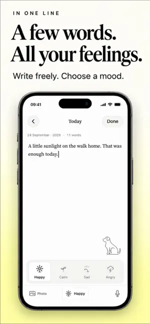 In One Line: Daily Journal screenshot 1