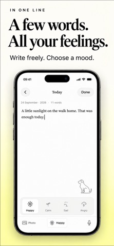 One Line Diary - Daily Journal Screenshot 1