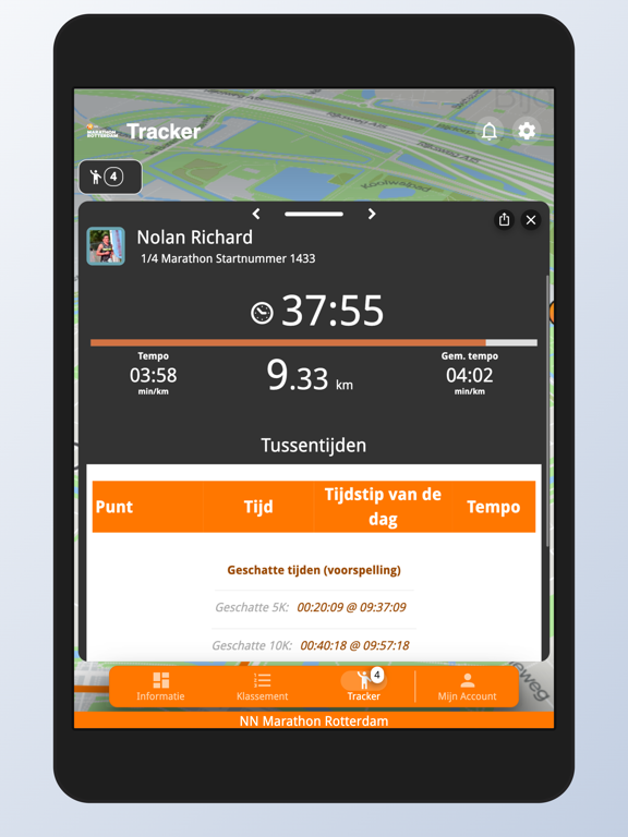 NN Marathon Rotterdam iPad app afbeelding 3