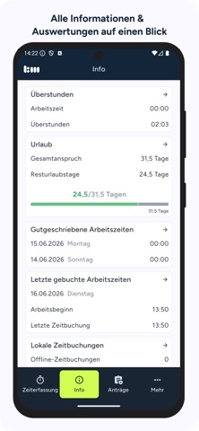Timemaster Zeiterfassung — Screenshot 2