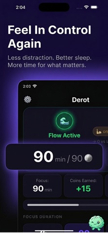 Derot: Focus & Screen Time screenshot