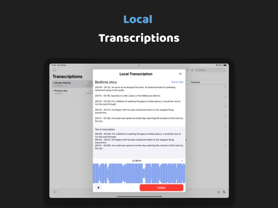 Screenshot #4 pour Record and transcribe audio