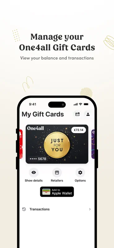 One4all Gift Cards screenshot 1 of 5