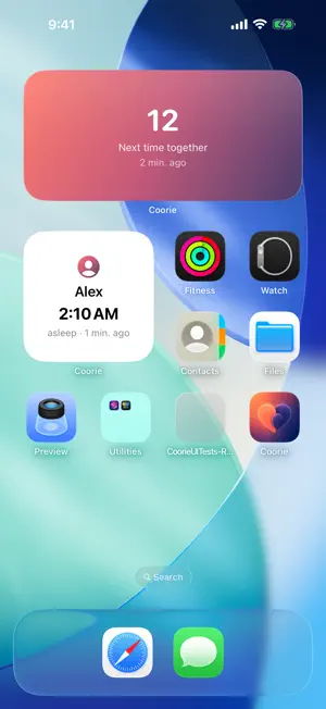 Coorie: Long Distance Widgets screenshot 1
