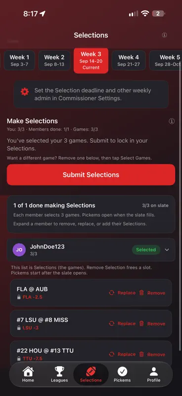CFB Pickems screenshot 3 of 6