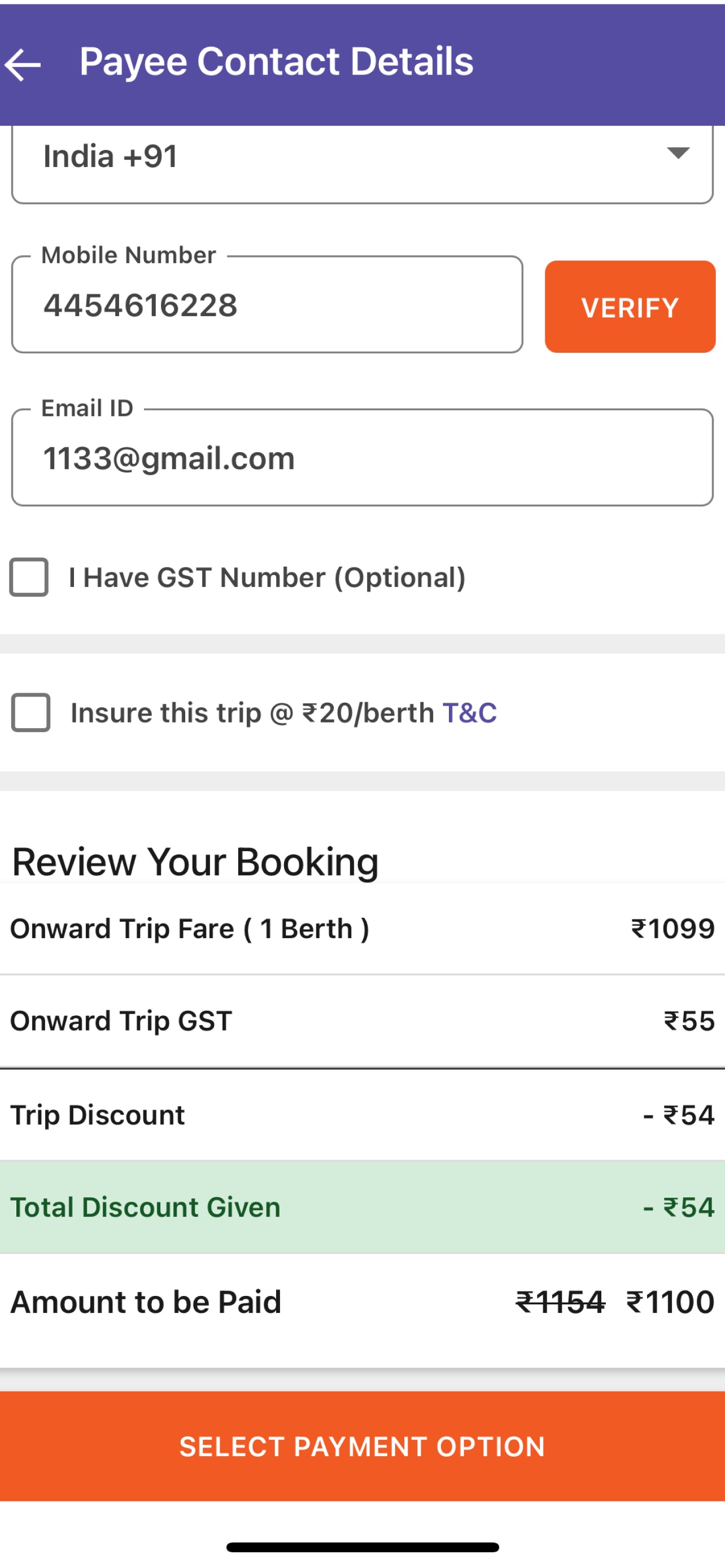 Screenshot 9 of Jagdamba Superfast Bus Service