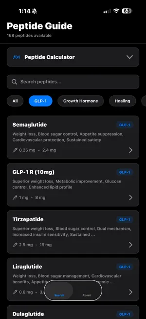 Peptide Dosing Guide screenshot 4