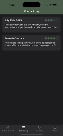 Daily Personal Contract Screenshot 3 of 5