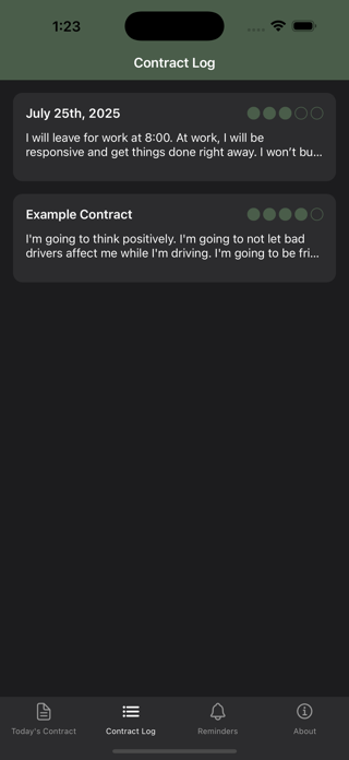 Daily Personal Contract Screenshot 3 of 5