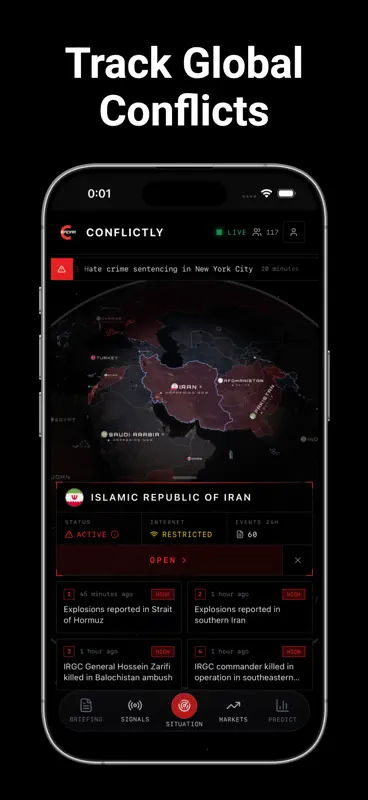Conflictly: Live Conflict Map screenshot 3 of 8