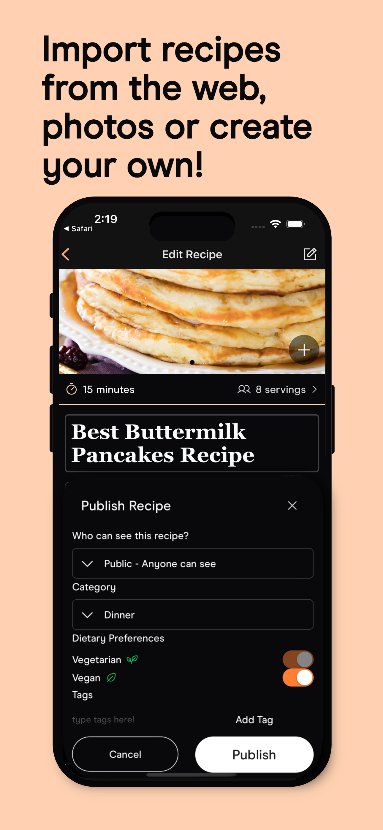 Cooked - Your Recipe Book