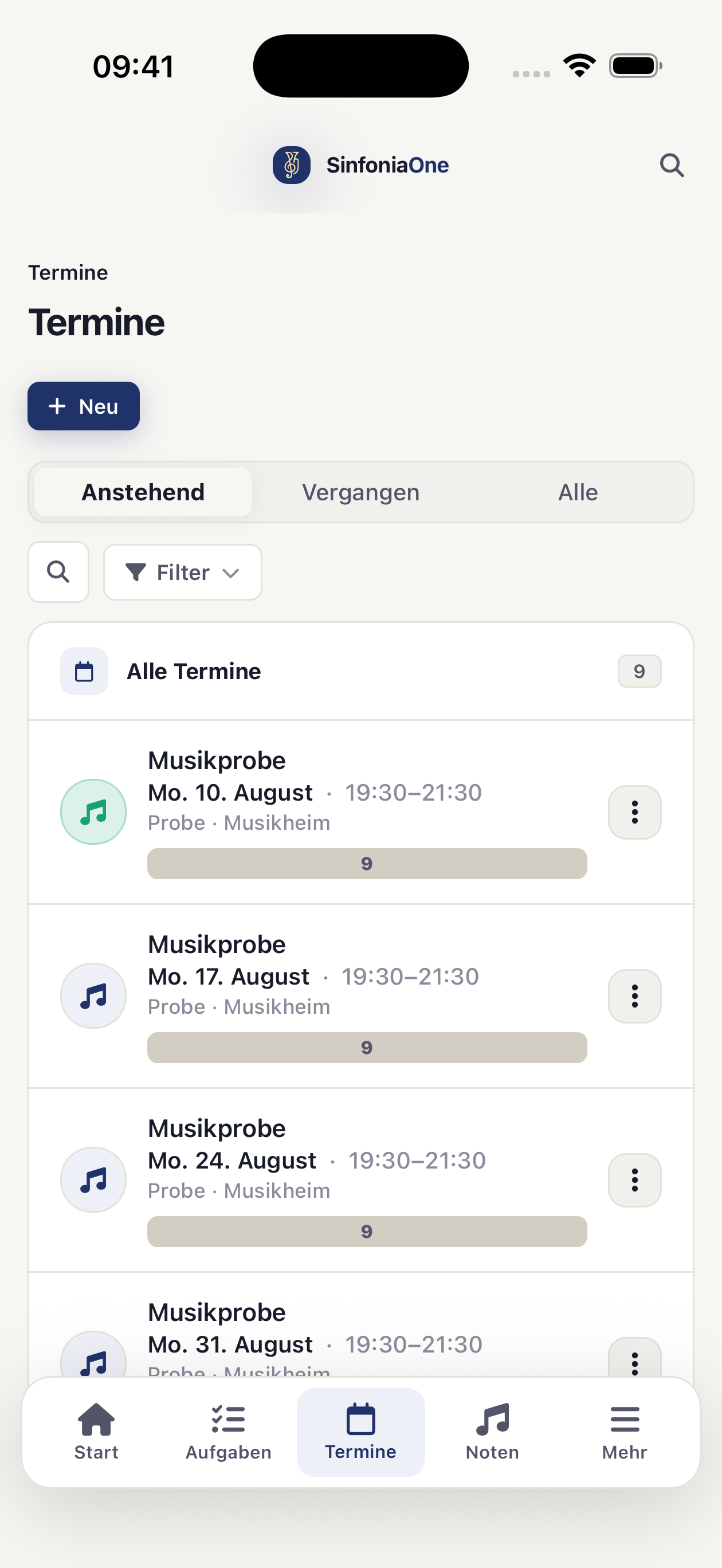SinfoniaOne screenshot 4