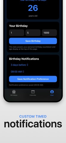 B-day Widget iPhone screenshot