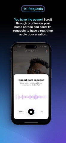Switch Dating App: Talk First Screenshot 3 of 5