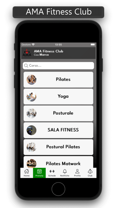 AMA Fitness Club Screenshot