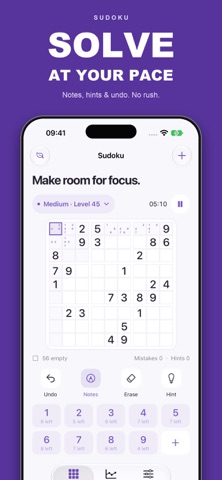 Sudoku: Train Your Brain PRO iPhone screenshot