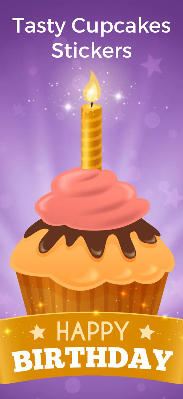 Screenshot #1 pour Tasty Cupcakes Stickers