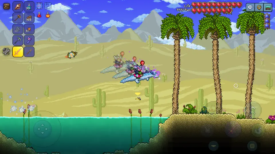 Captura de pantalla de Terraria en iPhone 2