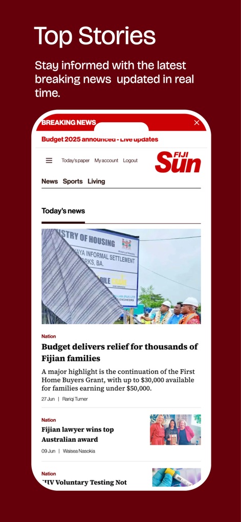 Fiji Sun - News App | MWM