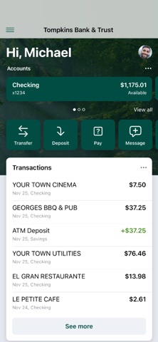 TompkinsBank Screenshot 2 of 4