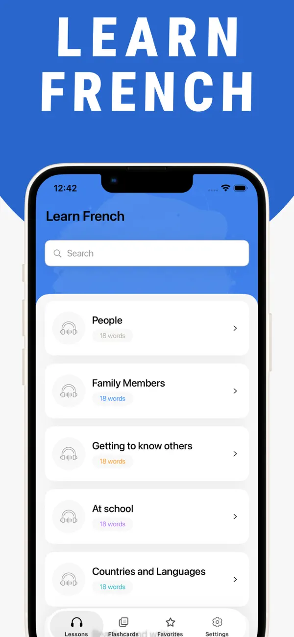 Screenshot #1 pour Learn French - Lentil