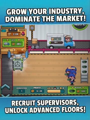 Idle Factory: Profit Tycoon iPad screenshot