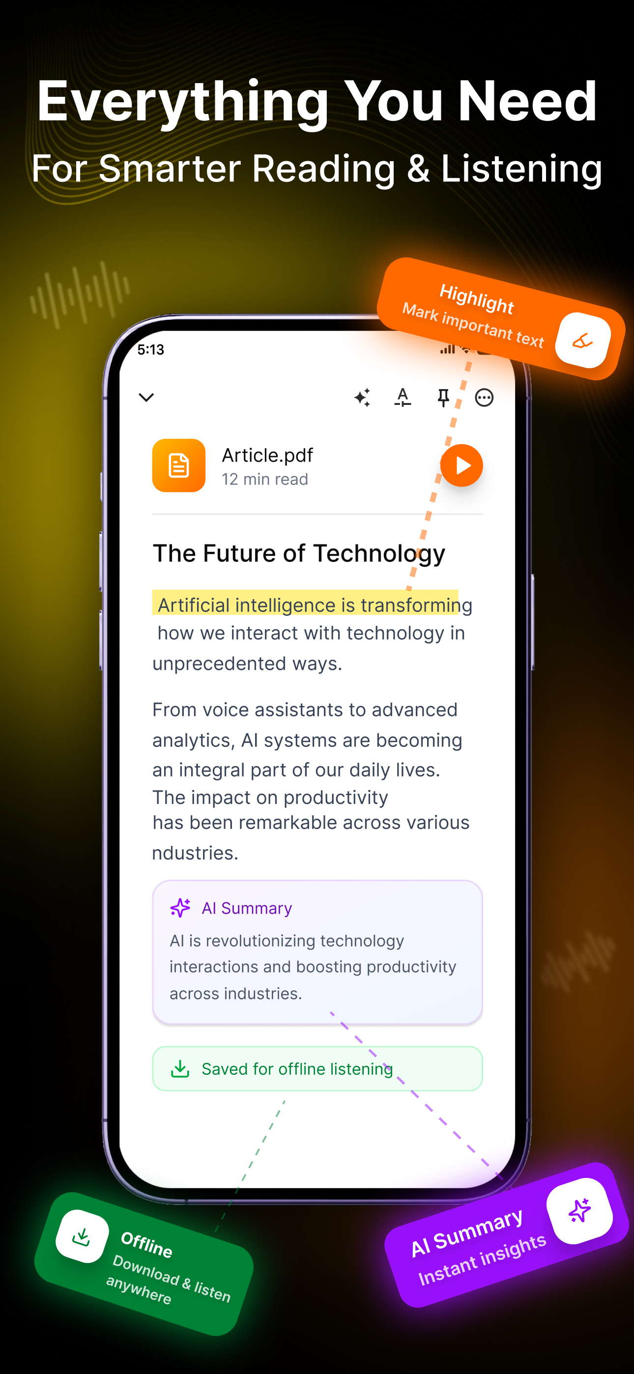 AI Text to Speech: Audio Books screenshot 5