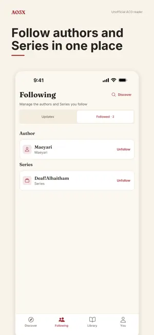 AO3X: AO3 Unofficial Reader screenshot 3