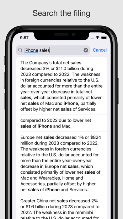 Public Company Filings Screenshot