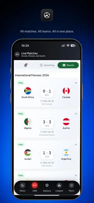 Football Live Scores:2026 screenshot 1