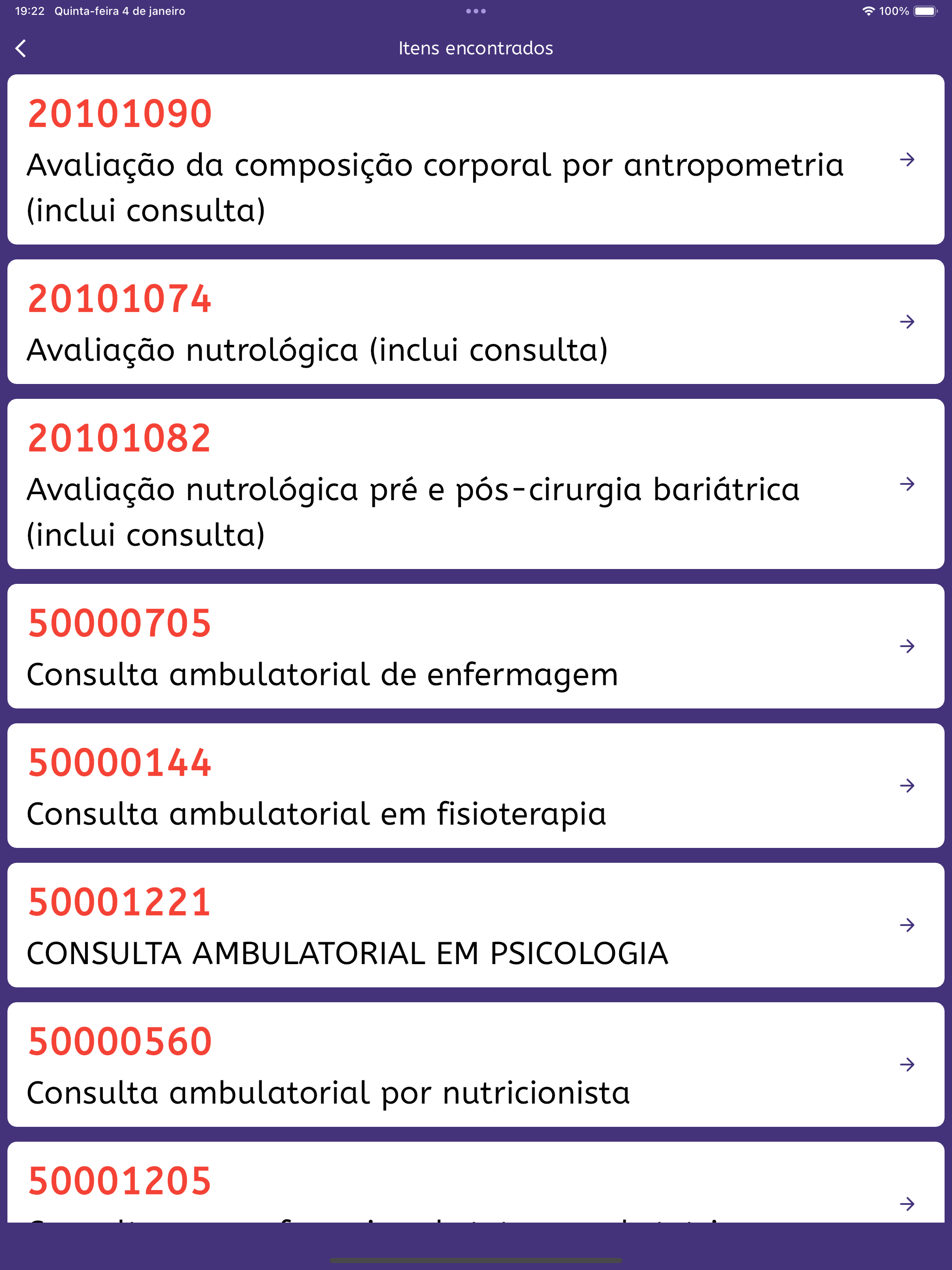 Busca TUSS