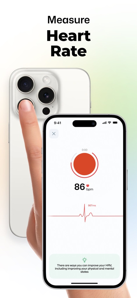 Wellance – AI Health & Balance - Experience real-time heart rate monitoring and receive immediate feedback on Heart Rate Variability (HRV) for a quick wellness assessment.