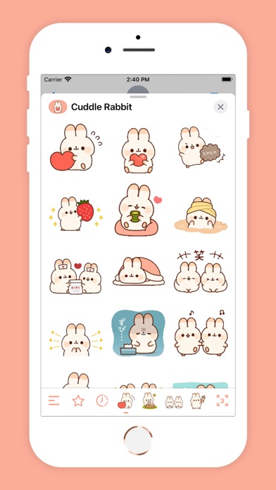 Cuddle Rabbit Animated Screenshot