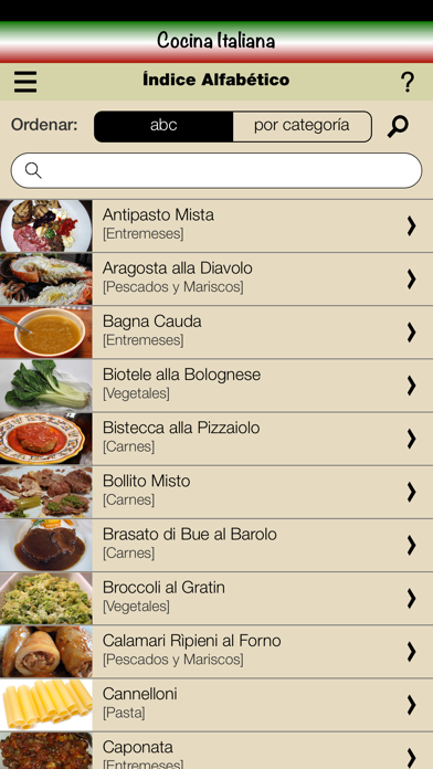 Screenshot #3 pour Cocina Italiana