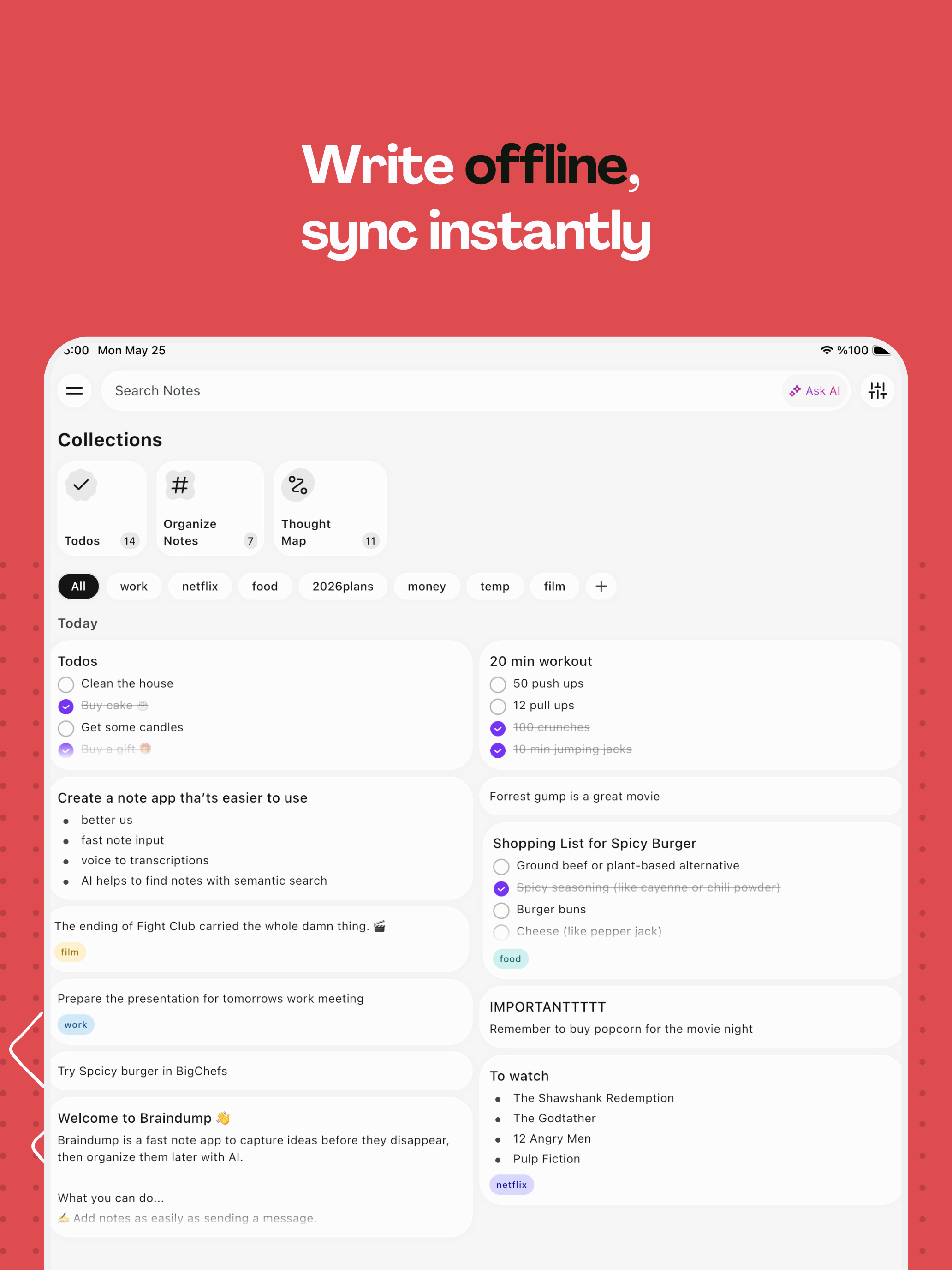 Braindump - AI Note Taker