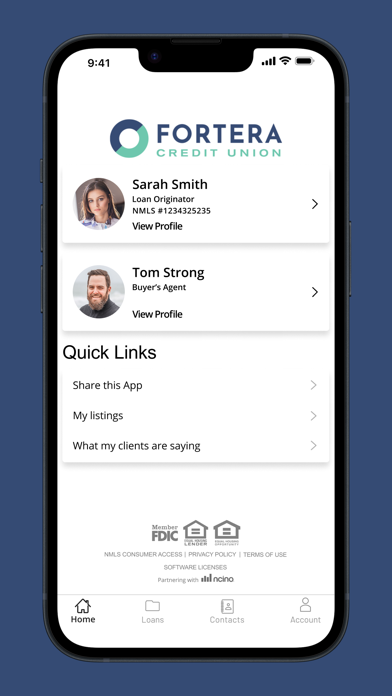 Fortera Home Loans Screenshot