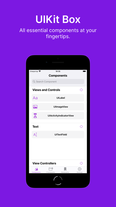 UIKit Box app screenshot