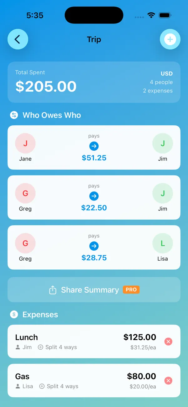#5. Split Monkey - Bill Splitter (iOS) Ved: Anthony Meuse