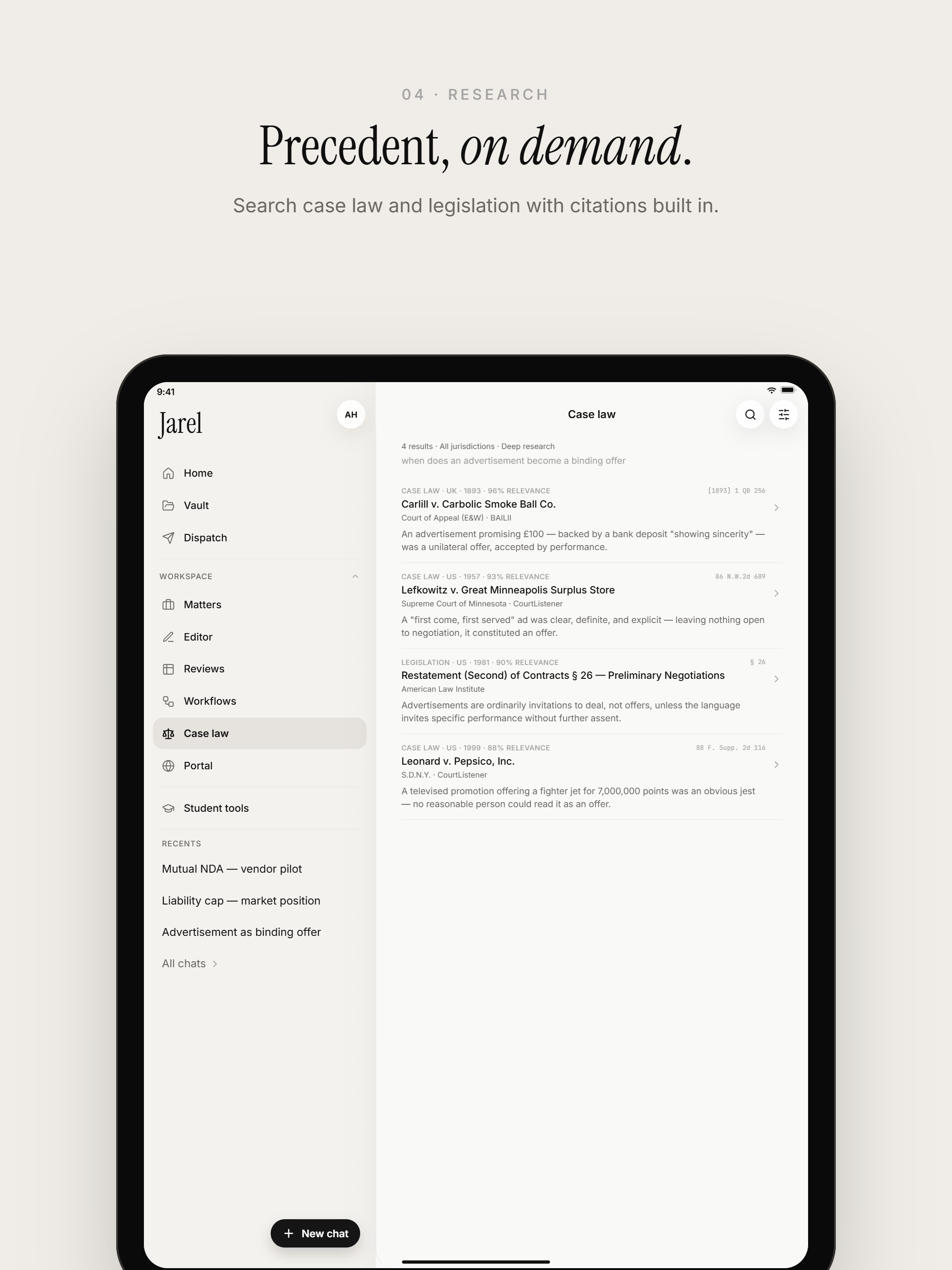 Jarel: AI Legal Assistant screenshot 10