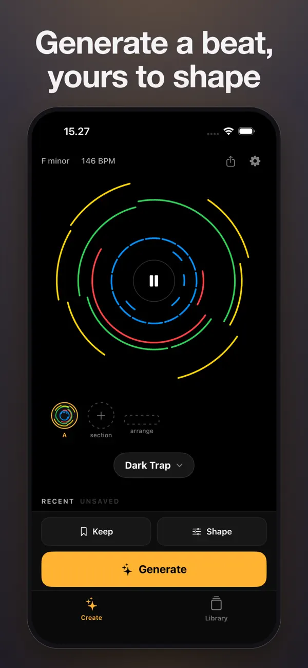 Screenshot #1 pour Songen: Create Music & Beats