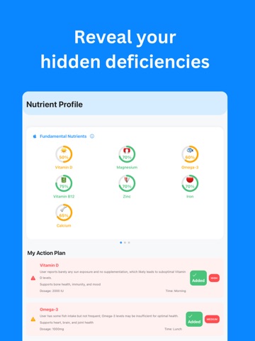 Supplement Tracker - Suppix iPad screenshot