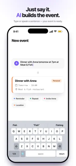 Screenshot von Plan4U: AI Calendar Planner auf dem iPhone 1