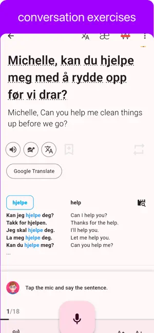 Norwegian - Listening Speaking screenshot 4