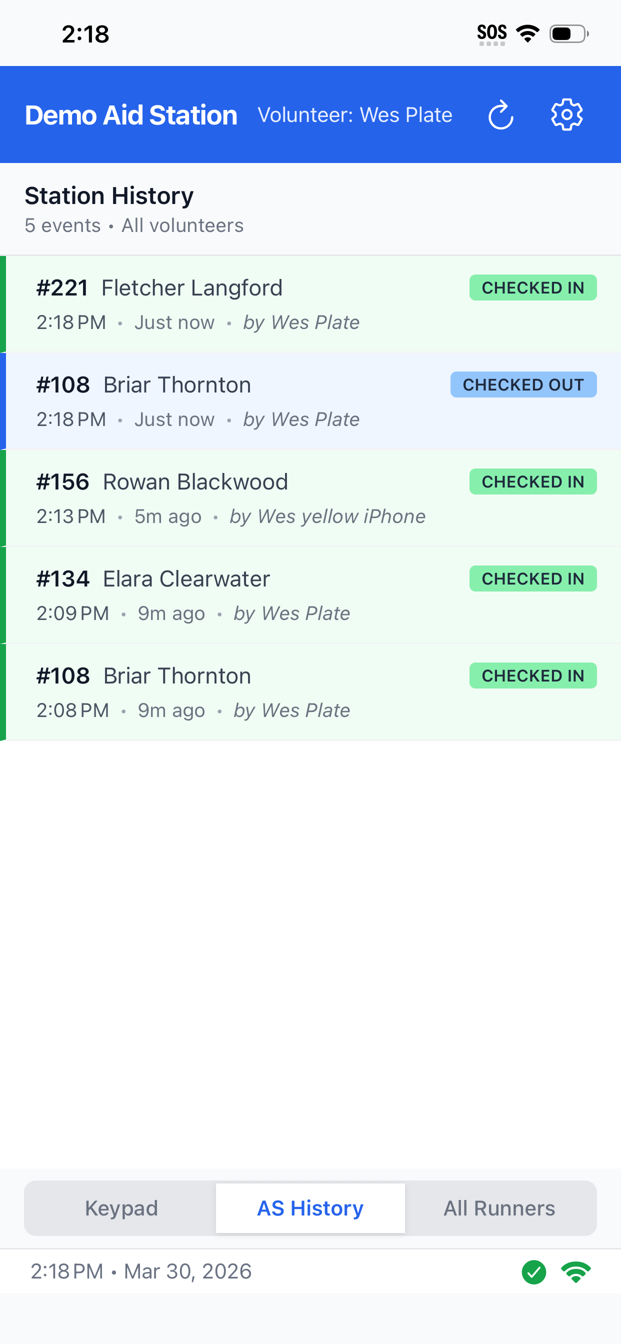 AS Checkin screenshot 3